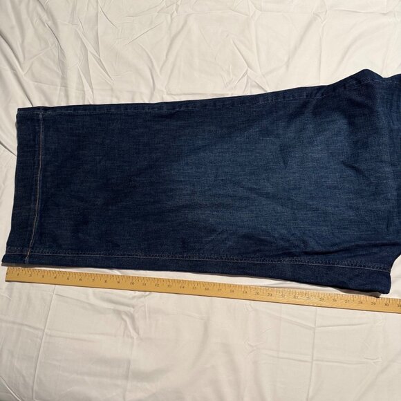 NWT Lane Bryant Signature Fit Wide Leg Womens Plus Sz 24 Dark Wash Denim Jeans - Picture 3 of 11
